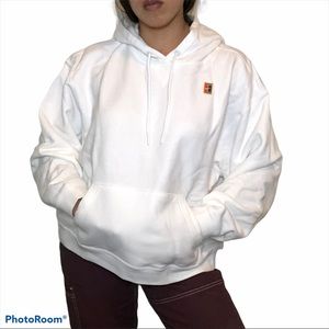 New Nike White Tennis Hoodie